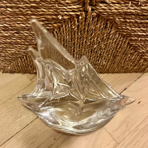 Signed Daum France vintage crystal 3 mast sail boat - Picture 5 of 8